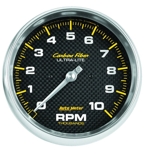 AUTO METER Carbon Fiber 4898 Electric in-Dash Tachometer 5.000 in.