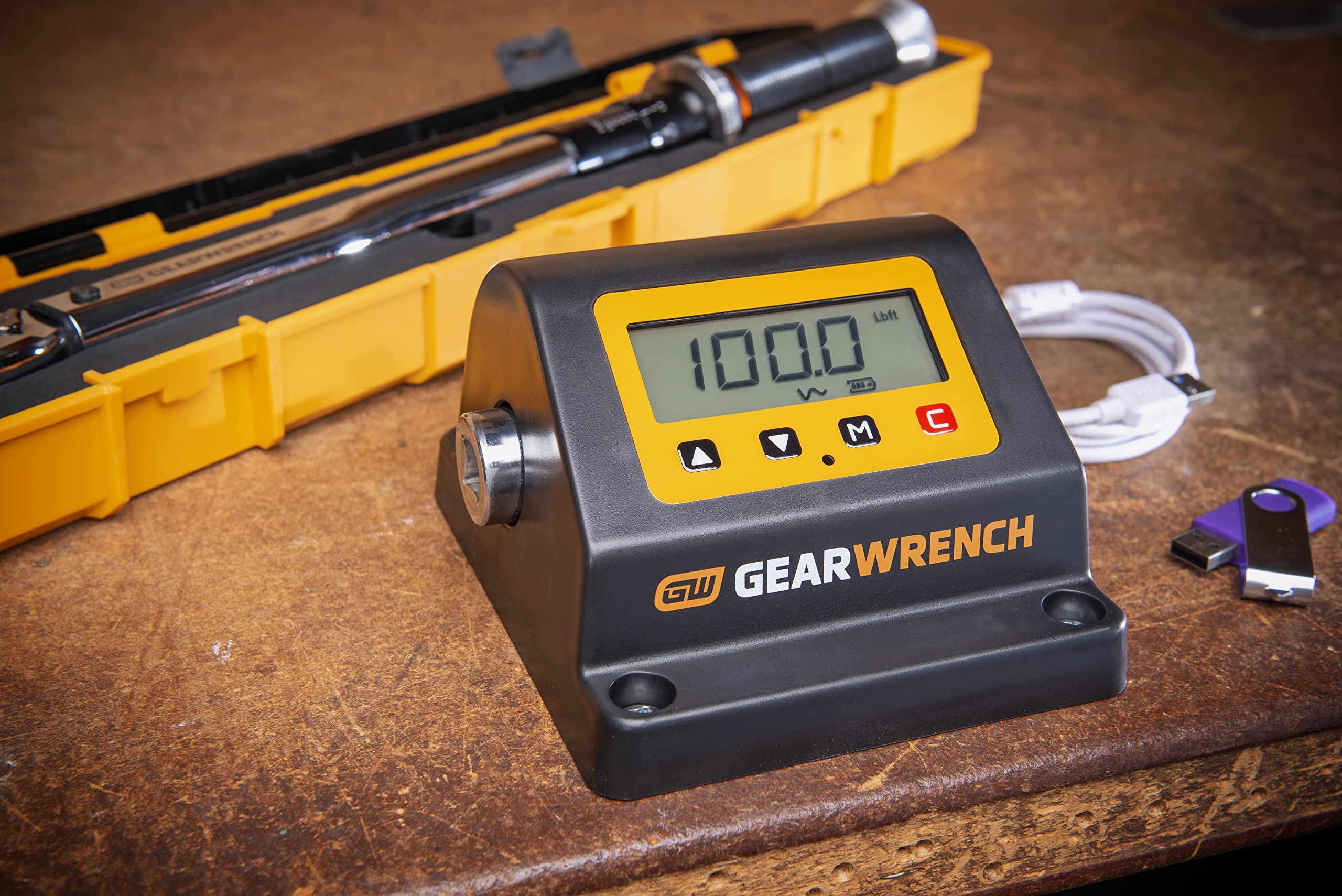 Torque Tester GEARWRENCH 1/2" Drive Bench Top 10-100 Ft/lb (13.6-135.6Nm) - 89633