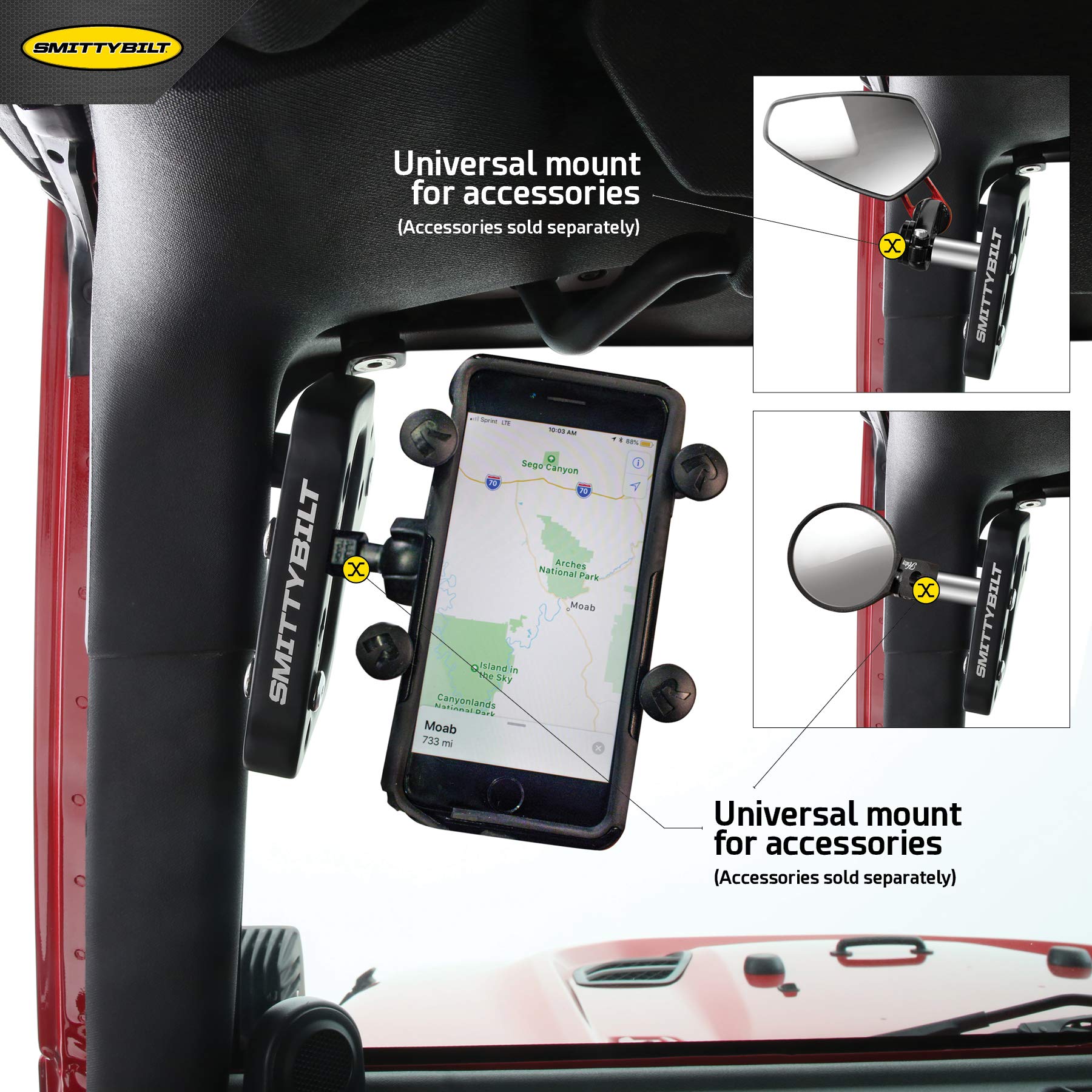 ALUMINUM GRAB HANDLES SmittyBilt - SB76931