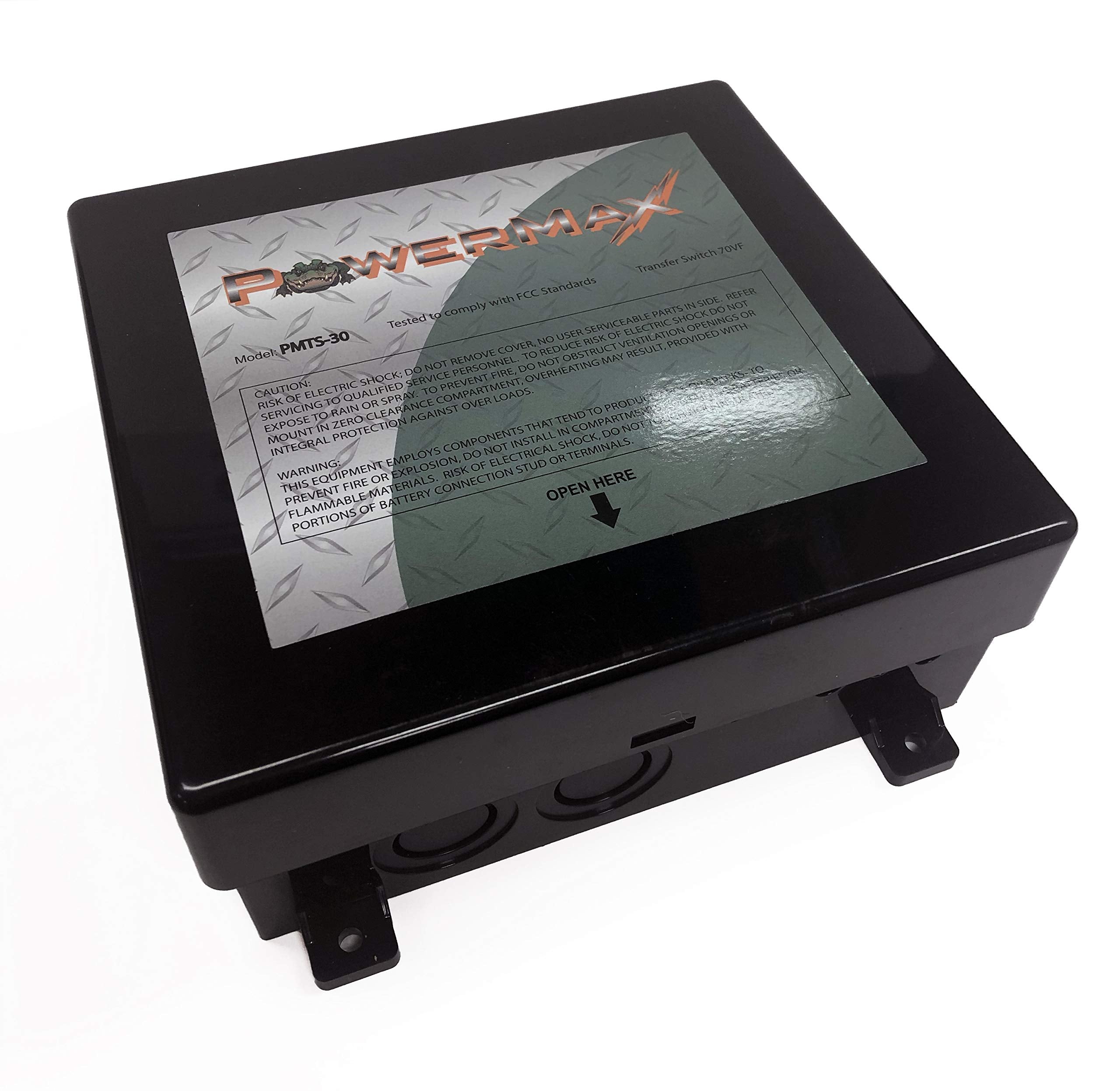 PMTS-30 PowerMax 30 Amp Automatic Transfer Switch with 12 Volt DC Relay | 2 – 110Vac inputs to a Single 110Vac Output | Off-Grid | Back-up Power Solutions