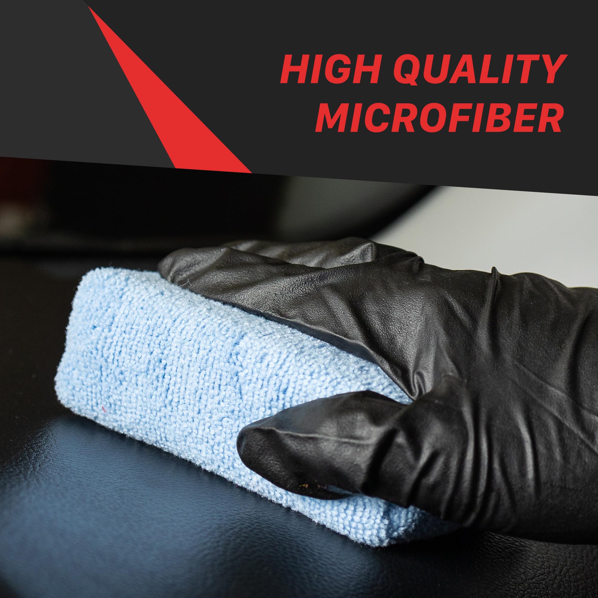 Microfiber Wax Applicator Pads Maxshine 4-Pack | 4.5" Blue, Soft Microfiber, Ergonomic Foam Core | Scratch-Free, Stitched Edge, Durable Reusable Car Wax Application