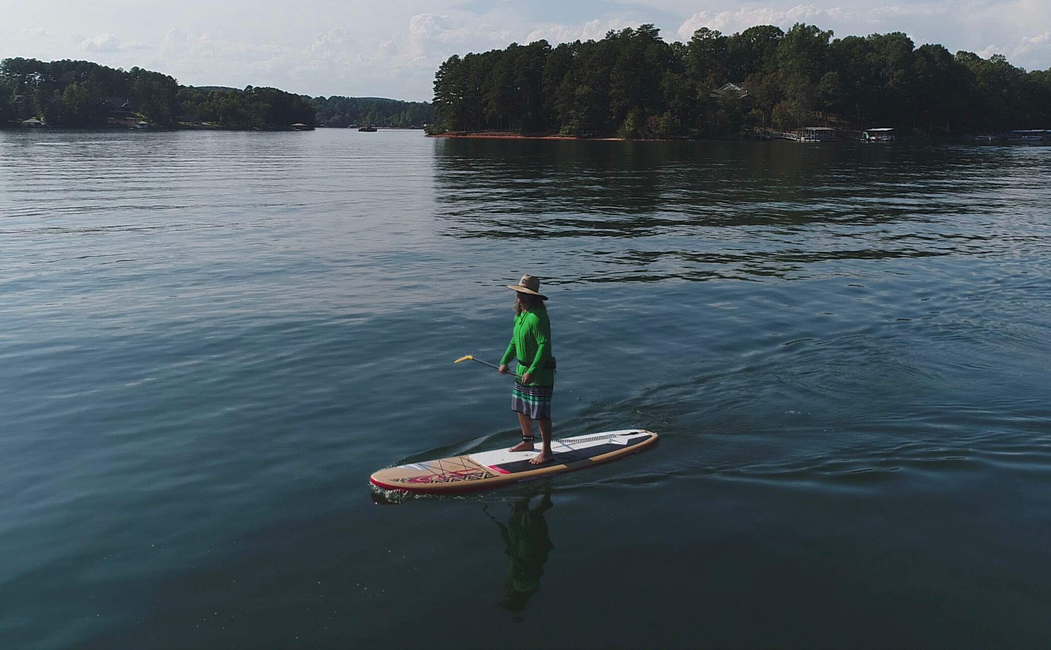 Triton Boardworks | Recreational Stand Up Paddleboard | Bombshell Epoxy Hardboard | 11' 6", Bamboo/Black (4440519518)