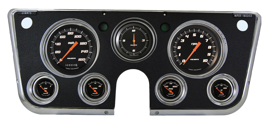 Velocity Series Classic Instruments CT67VSB-LS Black Gauge Set - LS Sending Unit