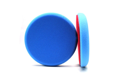 Maxshine 6" Blue Universal Flat Foam Finishing Pad – Soft Foam Pad with Hook & Loop Backing – Ideal for Final Finishing Steps – Compatible with DA & Rotary Polishers
