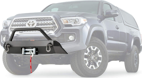 100044 WARN Semi-Hidden Winch Mount Kit for Toyota Tacoma (2016-2018) , GRAY
