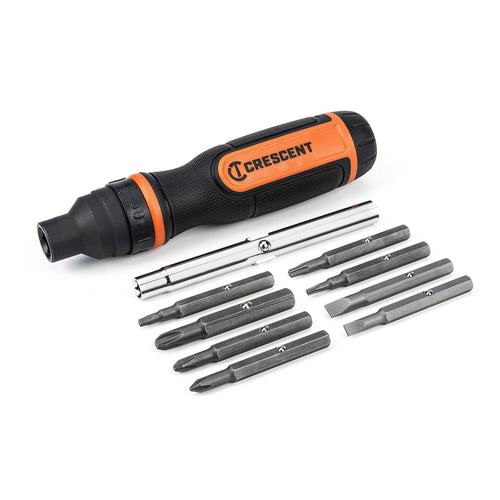 6-in-1 Crescent Stubby Ratcheting Multi-Bit Driver