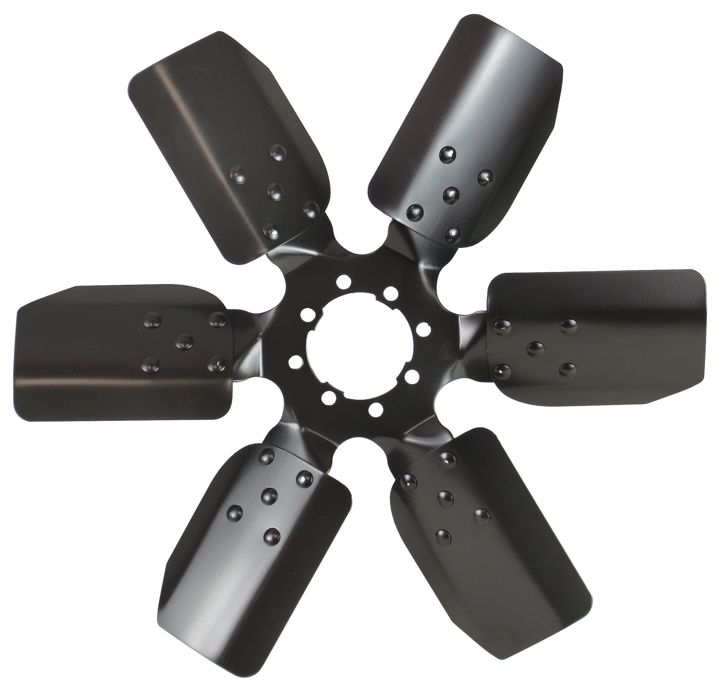Heavy Duty Derale 17917 Fan Blade Series 1000 17" Steel Clutch Fan Reverse Rotation , Black