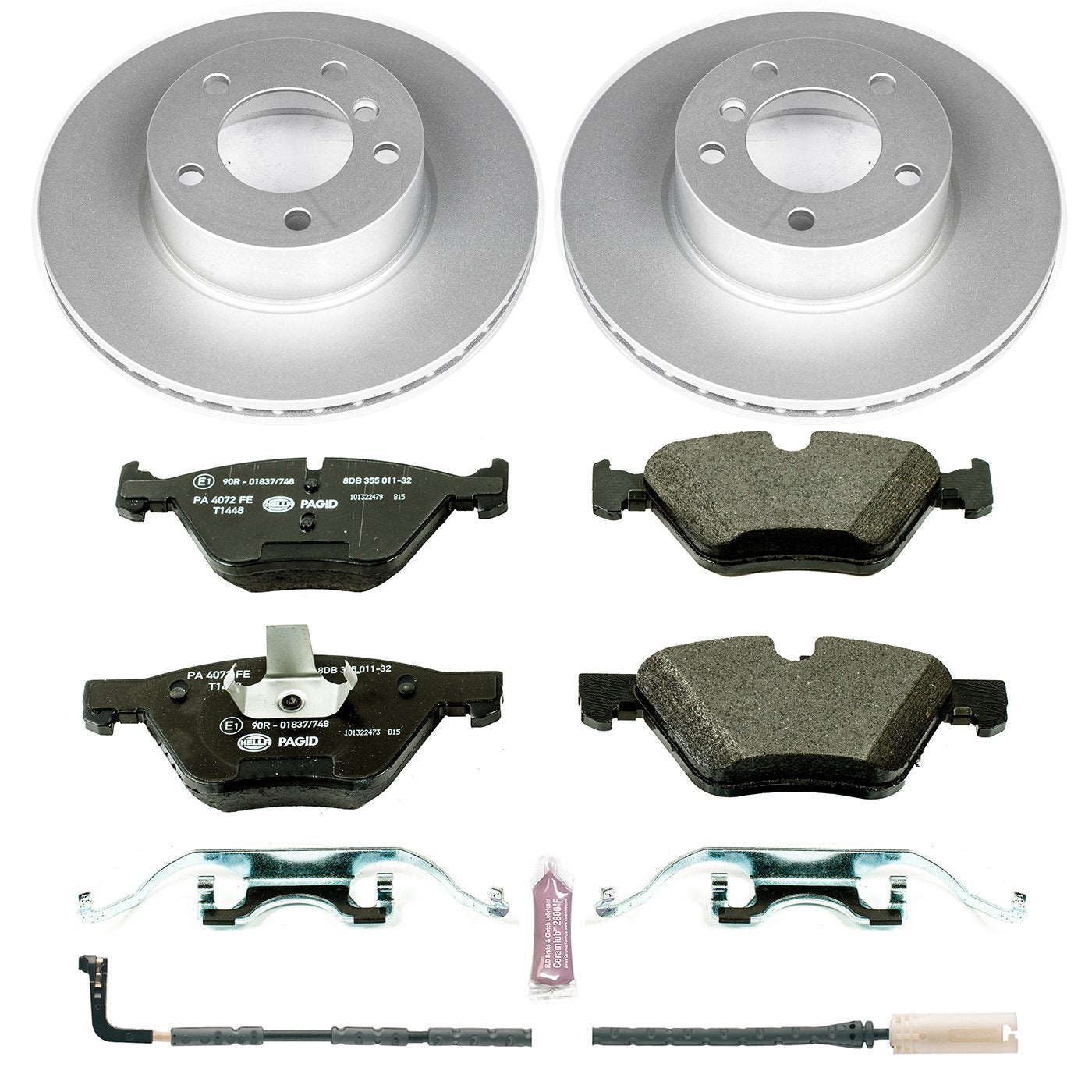 Power Stop ESK4589 Euro-Stop Front Brake Kit For BMW 325xi 2006, BMW 328xi 2007 [Model Specific]