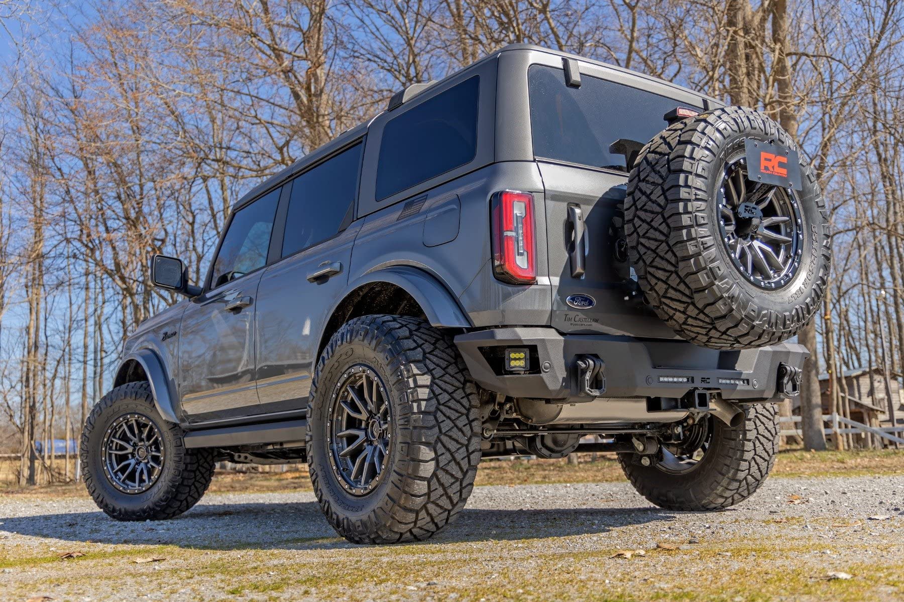 Rough Country Heavy Duty Rear LED Bumper for 2021-2024 Ford Bronco - 51091