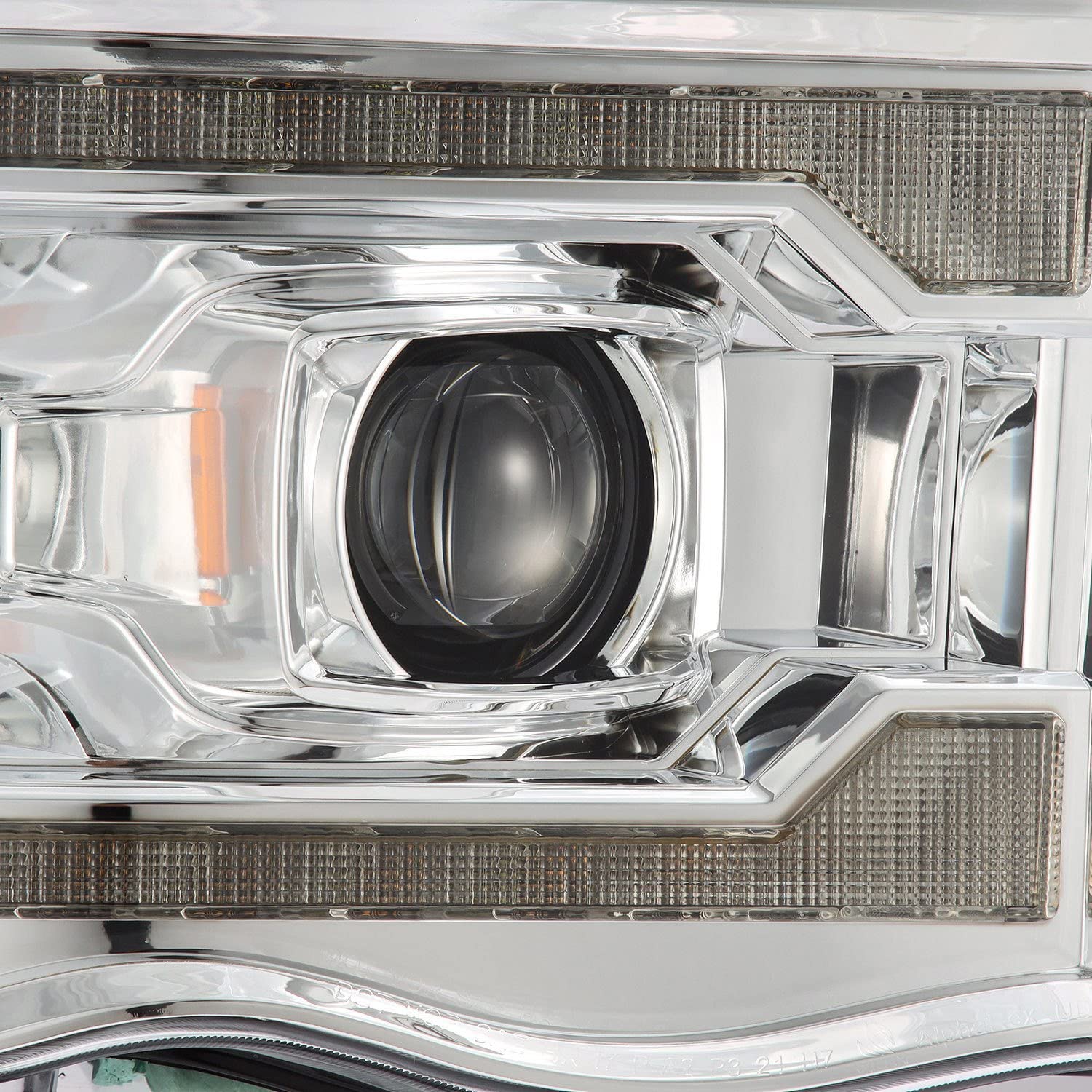 02-05 Dodge Ram 1500 AlphaRex LUXX LED Proj Headlights Plank Style Chrome w/Activ Light/Seq Signal