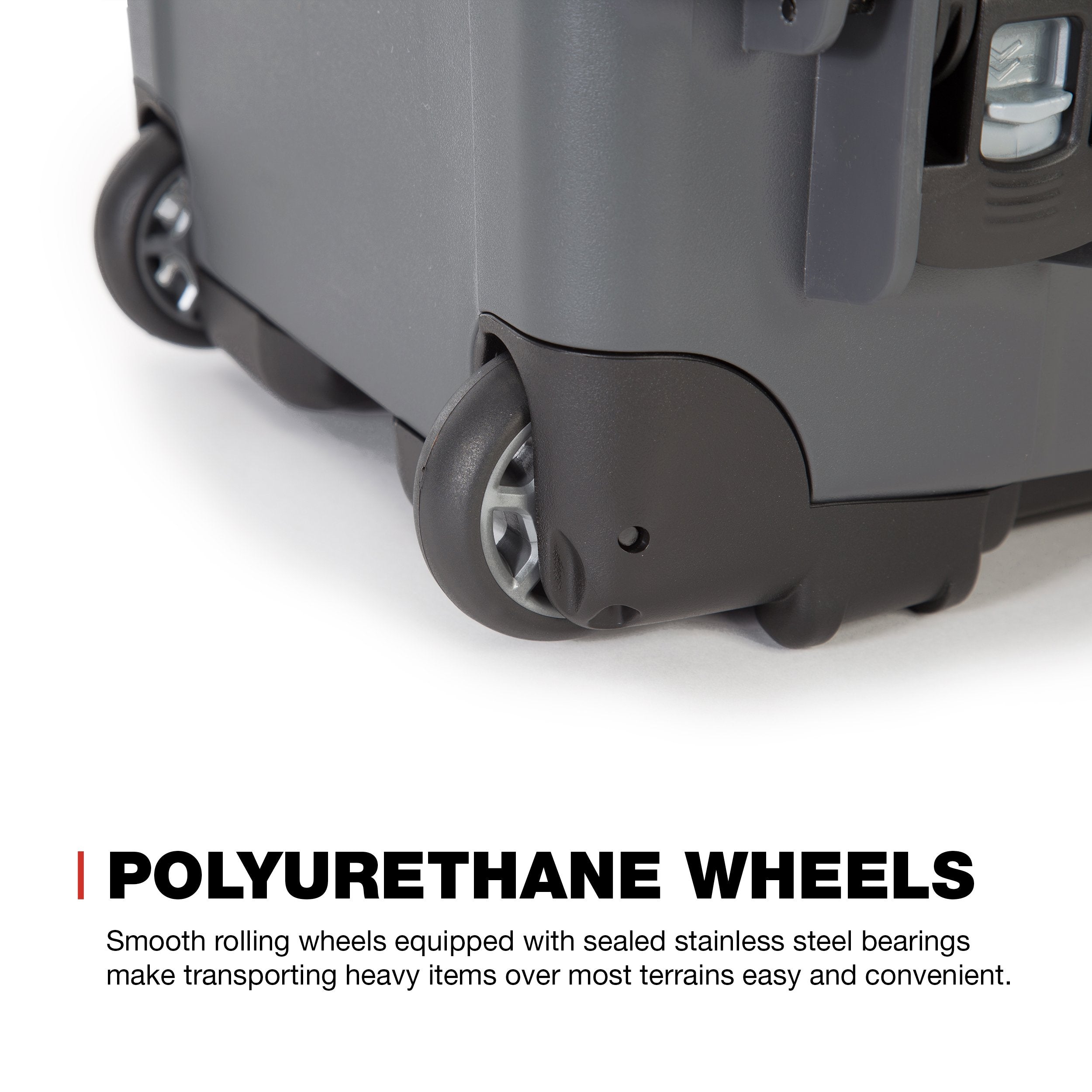 Protective Travel Case Nanuk 935 for 3 Bottles of Wine w/Wheels and Extendable Handle, TSA Approved - Graphite,935-3BTLS7