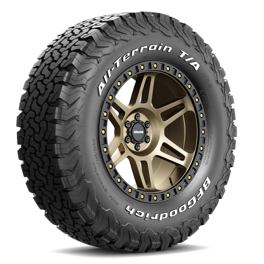 All Terrain BFGoodrich T/A KO2 Radial Car Tire for Light Trucks, SUVs, and Crossovers, LT265/70R17/C 112/109S LRC