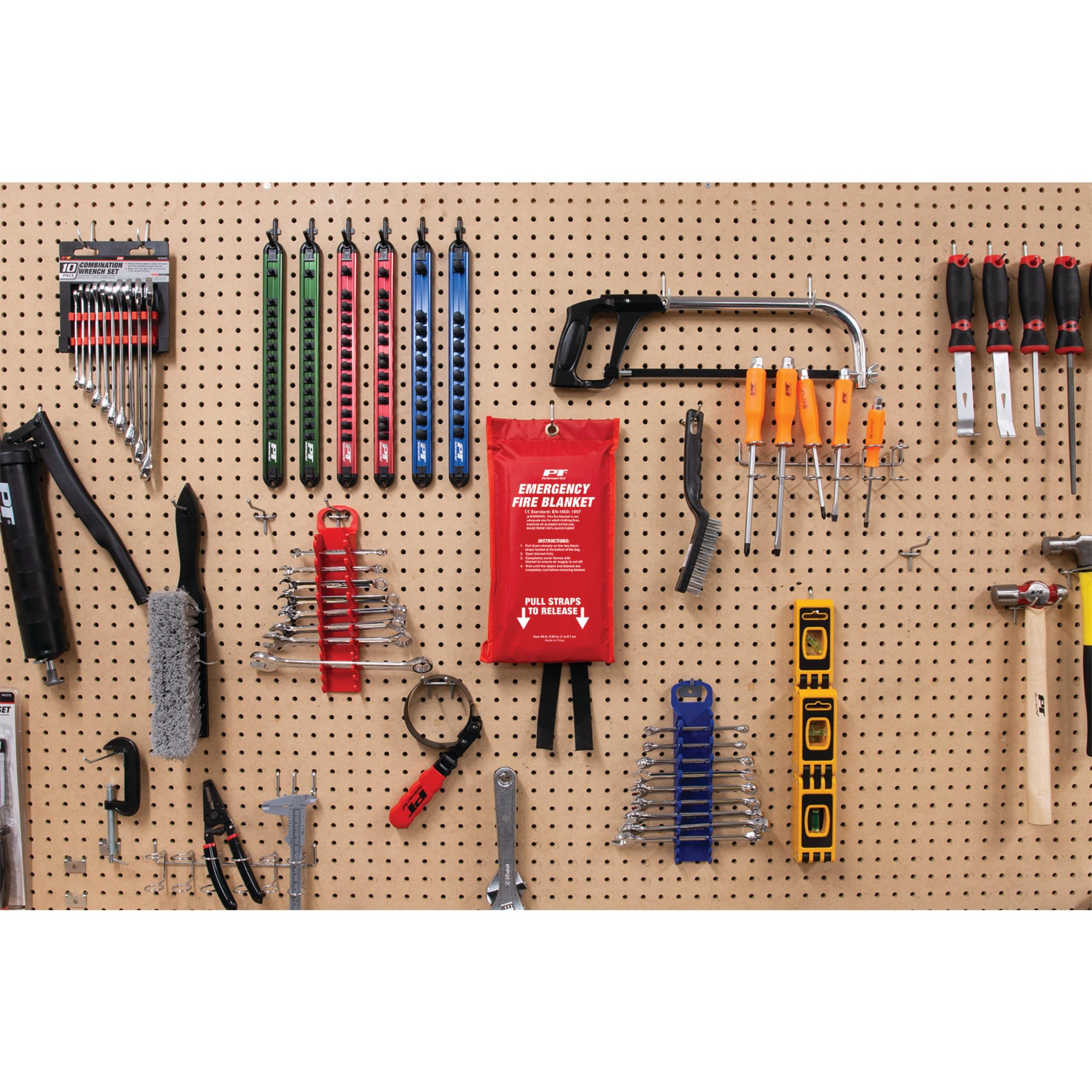 Emergency Fire Blanket Performance Tool W905, for Class A, B and C Fires, for Shops, Homes, Cars and RVs