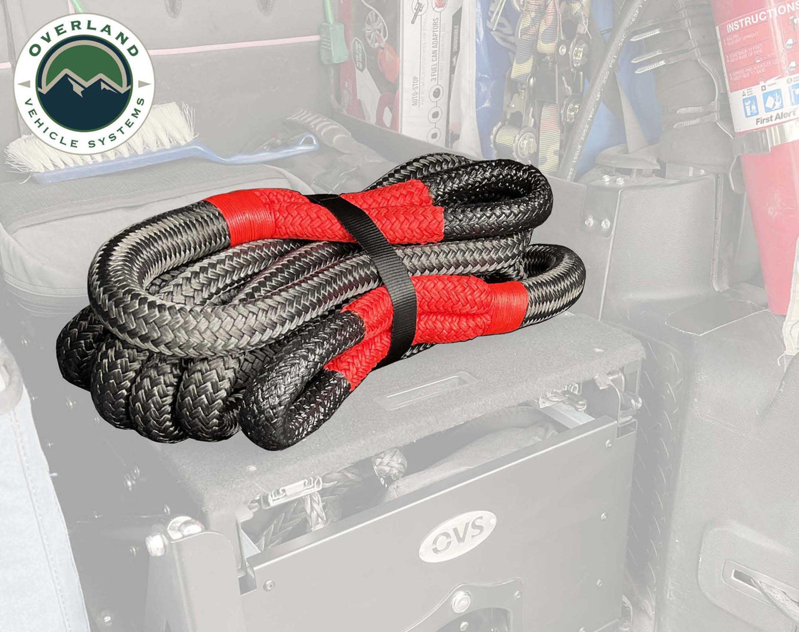 Kinetic Recovery Rope Overland Vehicle Systems Brute with 30% Stretch Storage Bag (5/8" Thick - 20 ft. Long)