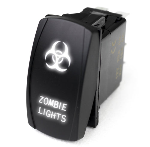 Rocker LED Switch w/White LED Radiance