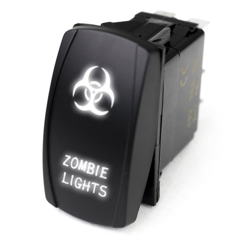 Rocker LED Switch w/White LED Radiance
