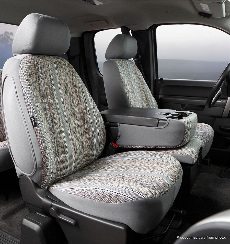 Custom Fit Fia TR49-37 GRAY Front Seat Cover Split Seat 40/20/40 - Saddle Blanket, (Gray)