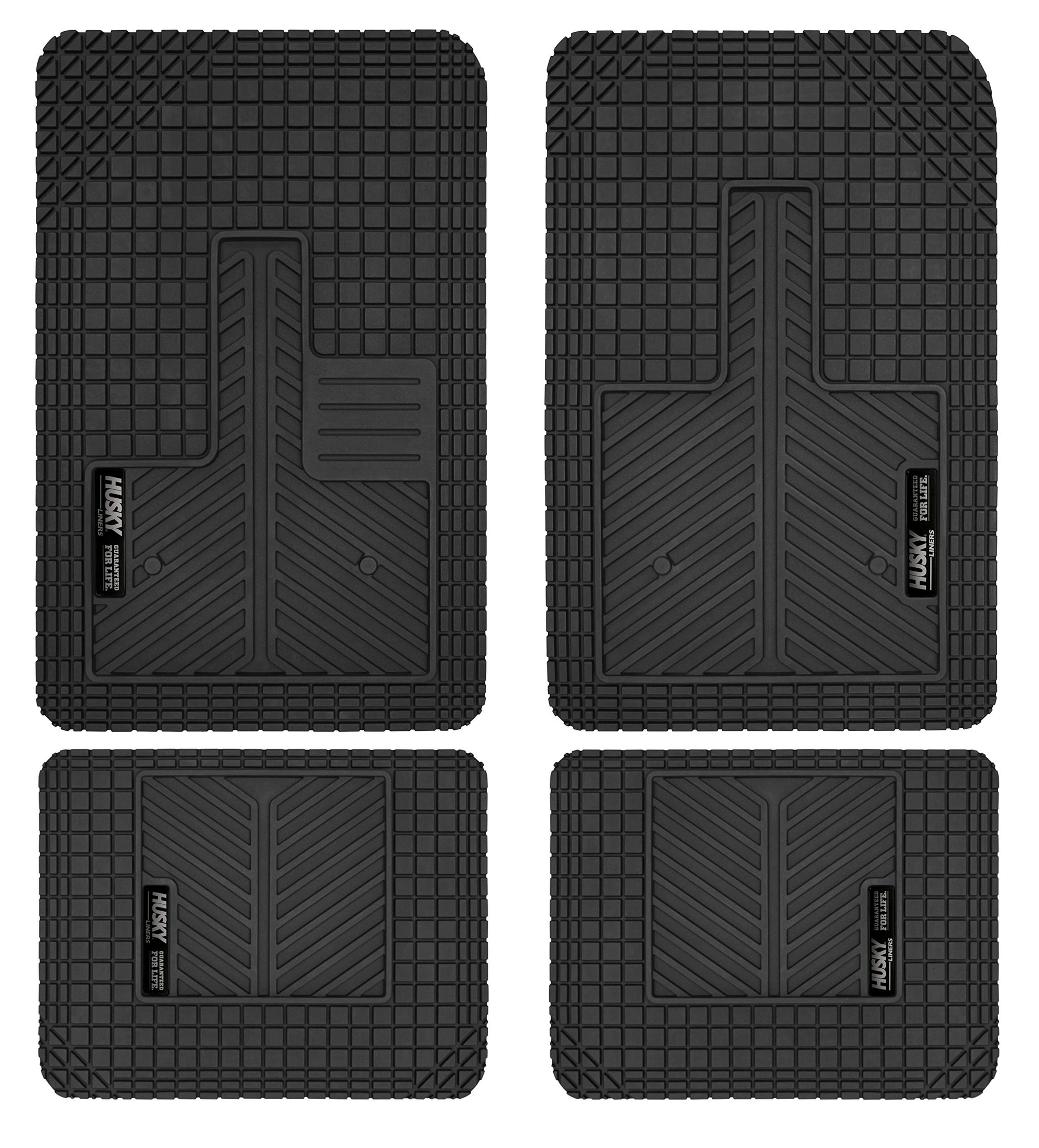 Husky Liners | Automotive Floor Mats Uni-Fit/Universal | Fits Cars, Trucks, Vans, SUV's | Black | 51502 | All Weather Protection | Easy Trim to FIT