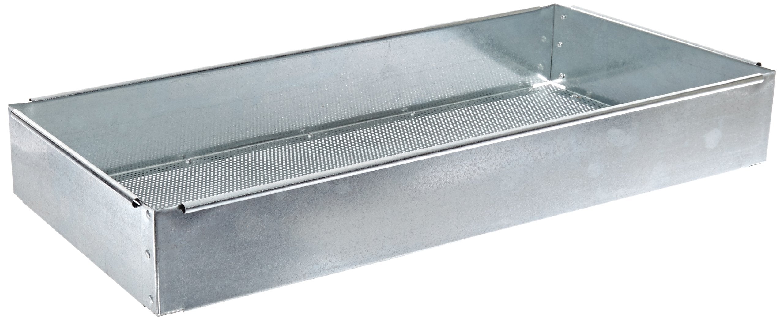 26-Gauge Justrite Coated Steel Parts Basket, 28" Length x 13" Width x 4" Depth, for 22 Gallon Floor Standing and Bench Top Rinse Tank