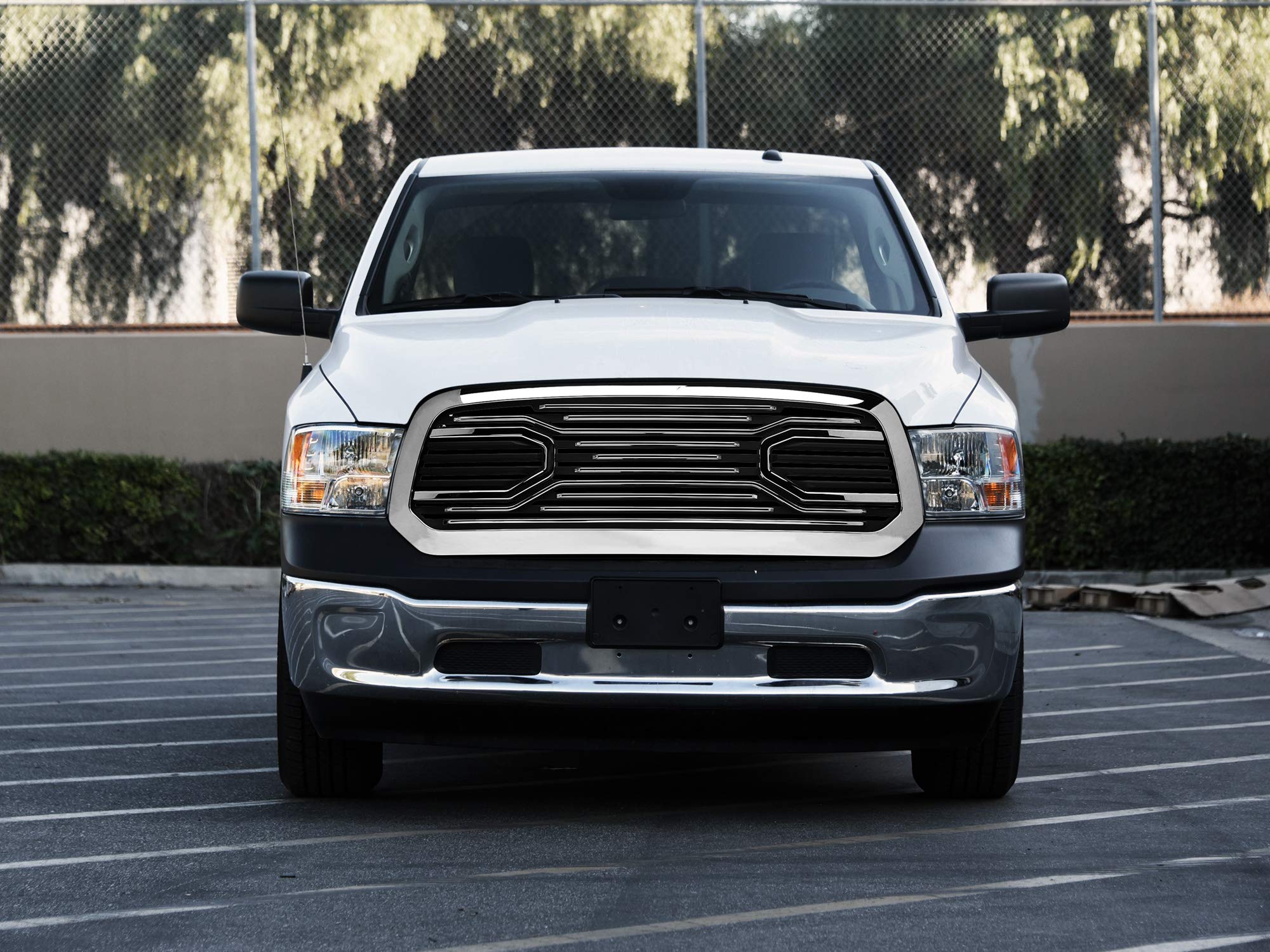OE Style Armordillo USA Grille Fits 2013-2018 Dodge Ram 1500-Chrome