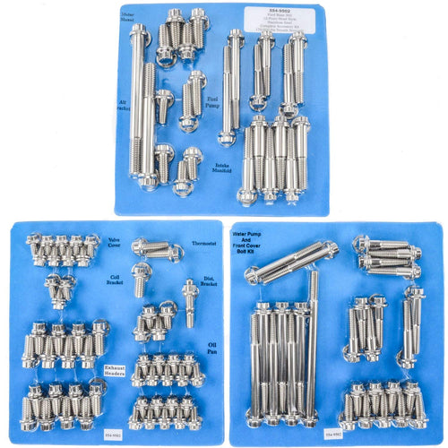 ARP 12-Point Stainless Steel Complete Engine Fastener Kit for Small Block Ford 554-9502