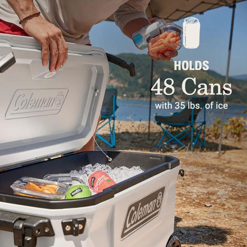 Coleman Convoy Series Ice Chest 65 Quart Cooler with Wheels