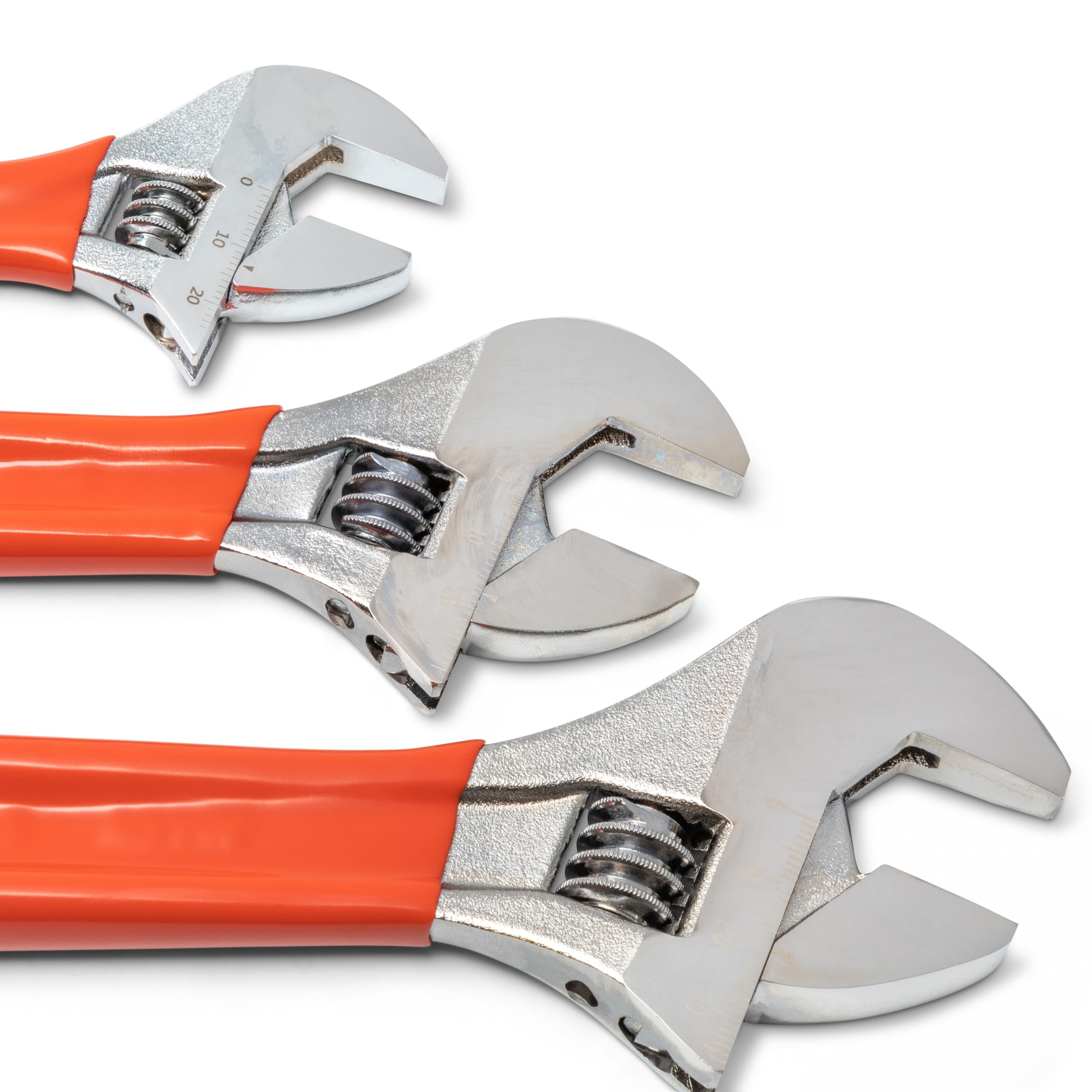 Crescent 3 Piece Wrench Set Adjustable Cushion Grip 6", 8" & 10" - AC26810CV