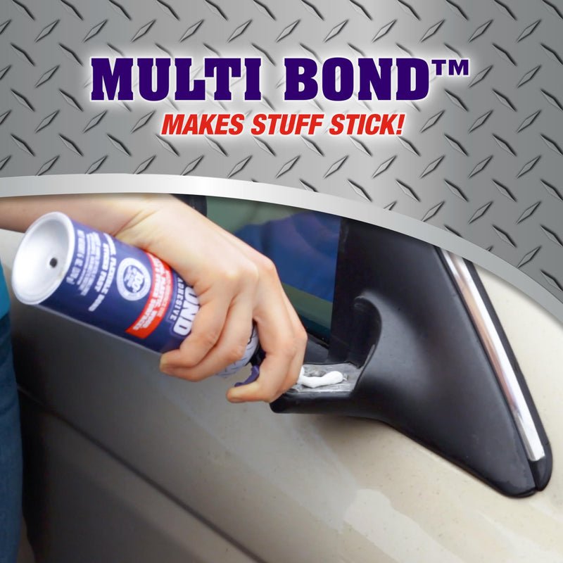 Multi-Bond Bulldog Adhesive, 6 oz., White, Ideal for Hundreds of Shop and Garage Applications, Fast-Drying, Works on Wet Surfaces, Ideal for Metal, Fiberglass and Brick Adhesive