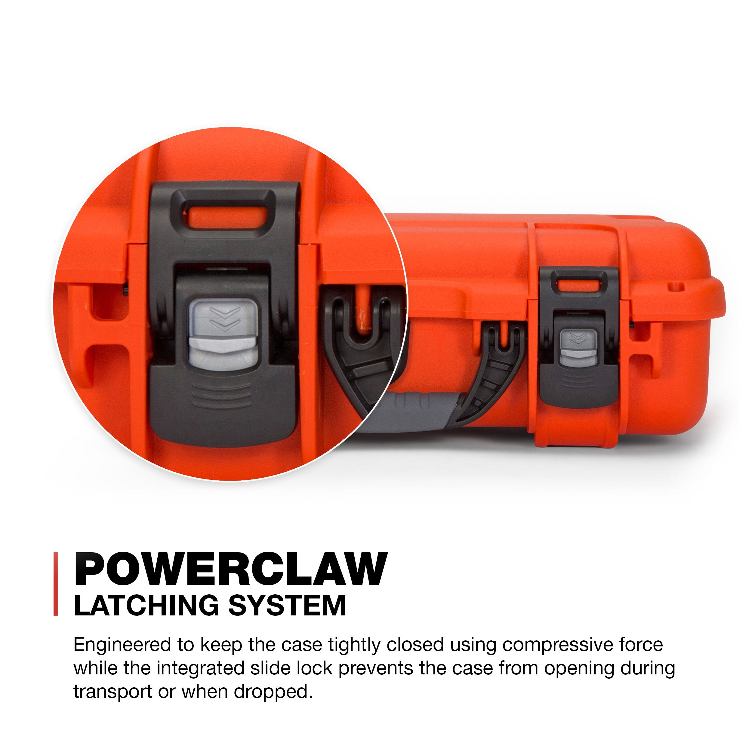 2UP Nanuk 910 Waterproof Hard Case w/Custom Foam Insert for Glock Pistols - Orange