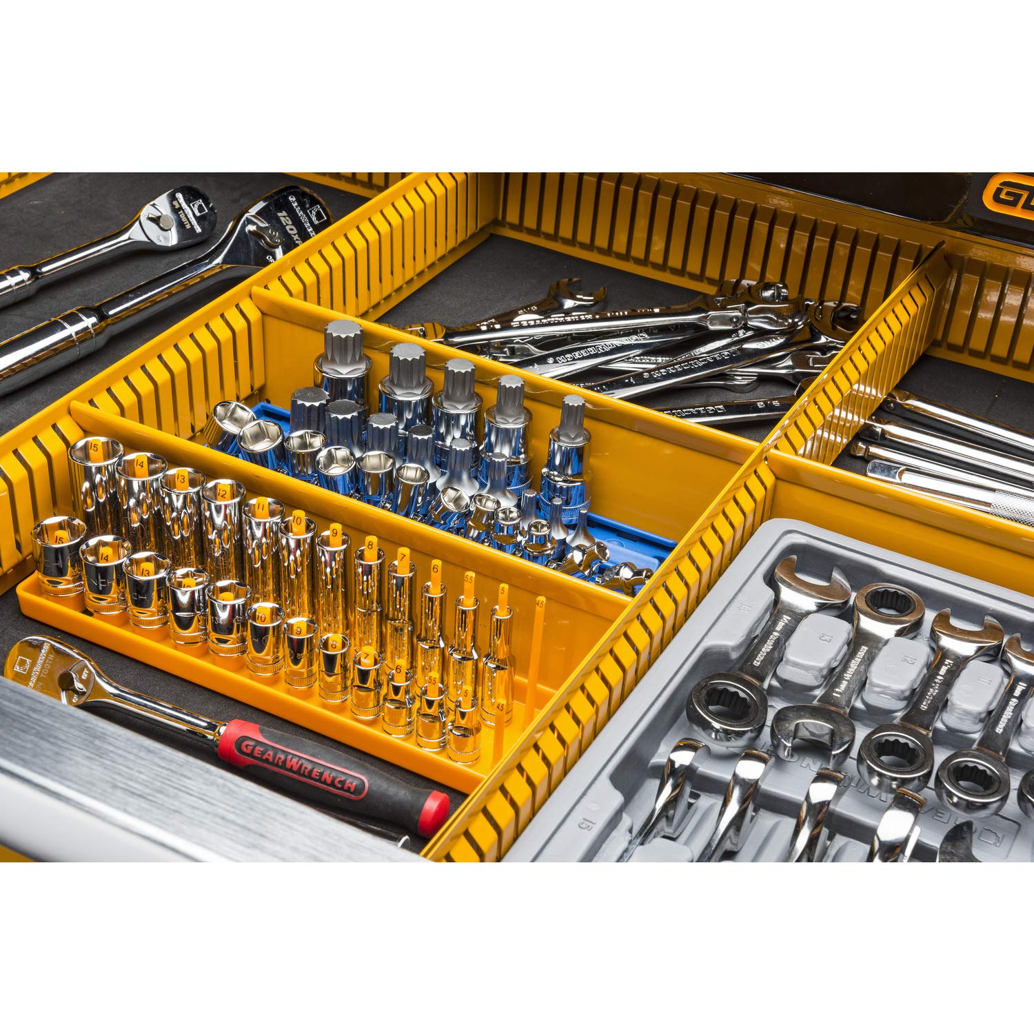 11 Drawer GEARWRENCH Mobile Work Station, Black & Orange - 83169