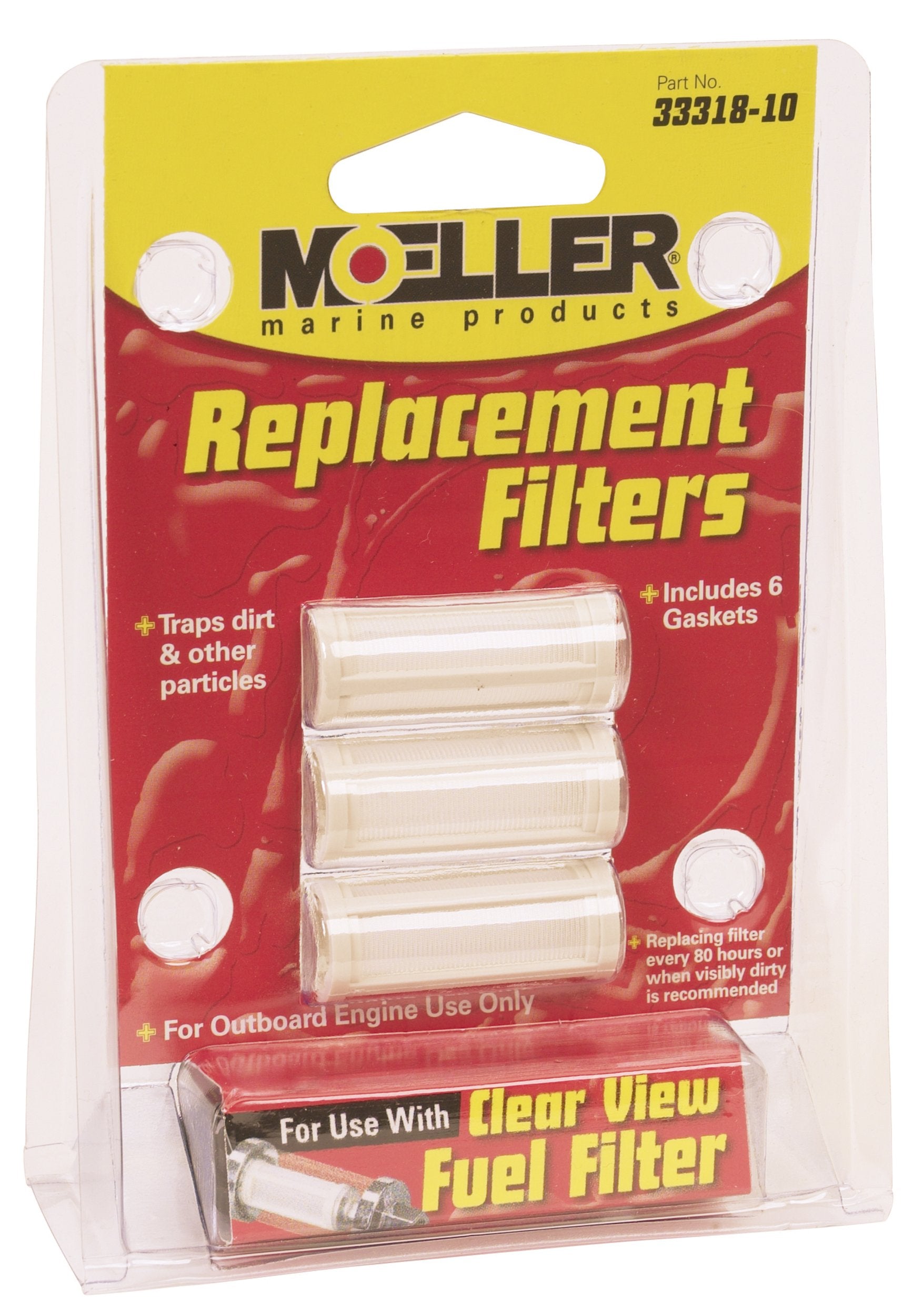 Moeller Inline Glass View Replacement Fuel Filter Marine