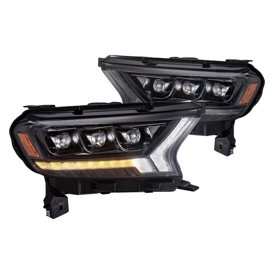 880123 AlphaRex USA Nova Series Projector Headlights fits Ford Ranger, Clear