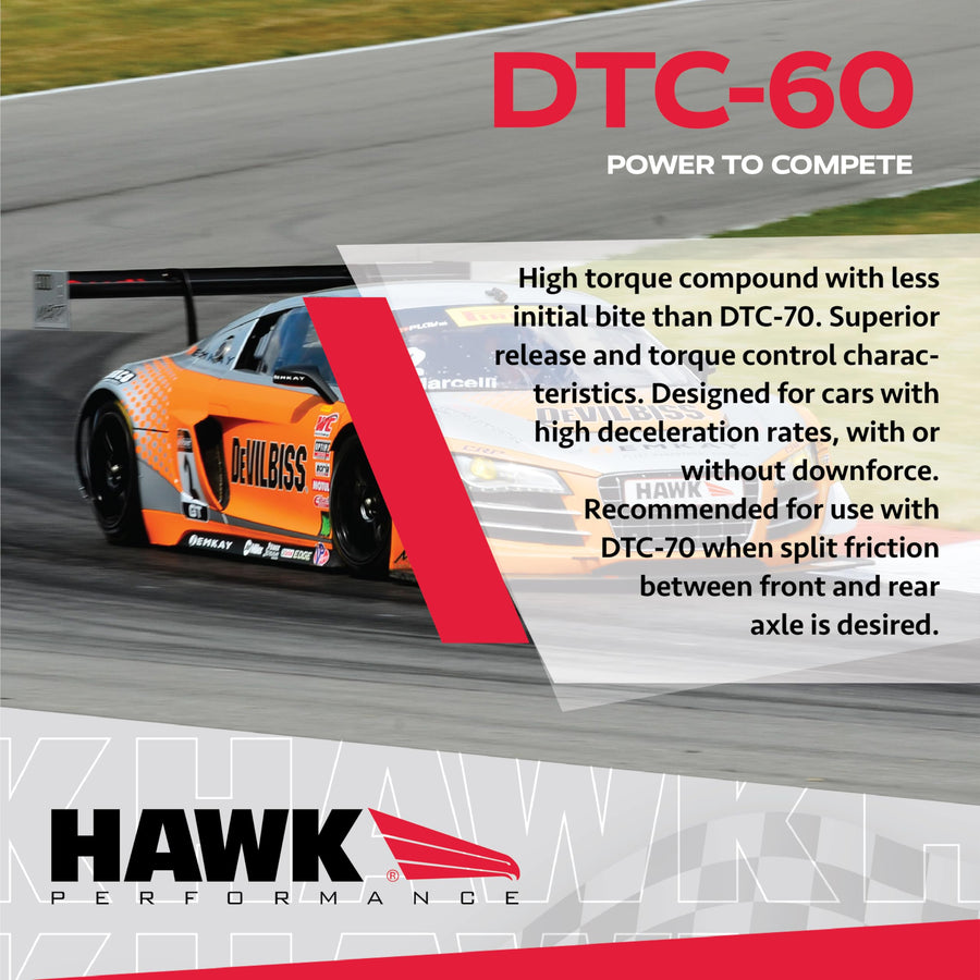 Hawk Performance DTC-60 Motorsport HB167G.778 Brake Pads