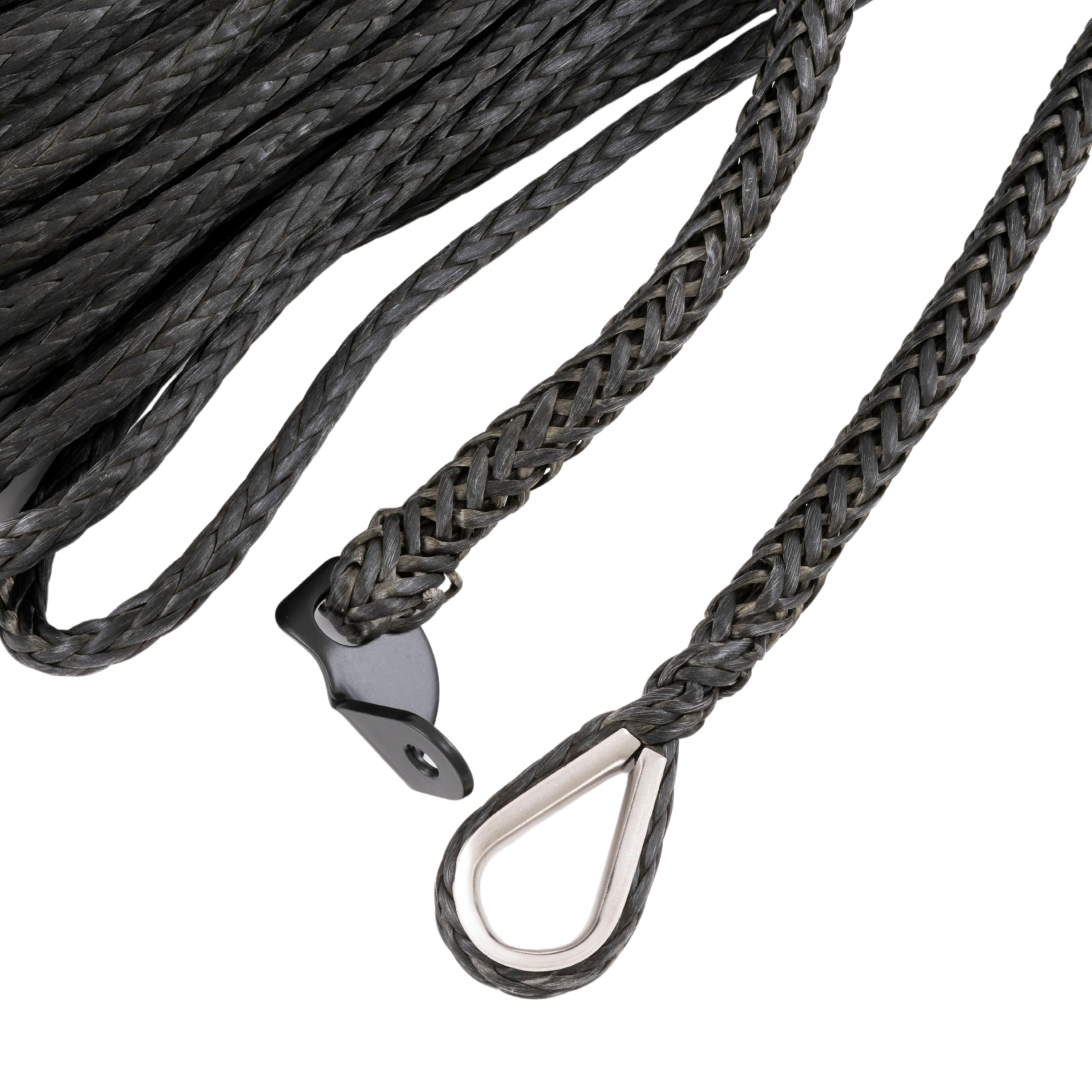 WXV007 TrailFX XV95 Series Winch Cable, 9500 LB Synthetic Rope, 8.4mm x 94 Foot, with Hawse Fairlead, Replacement for Series XV Winches