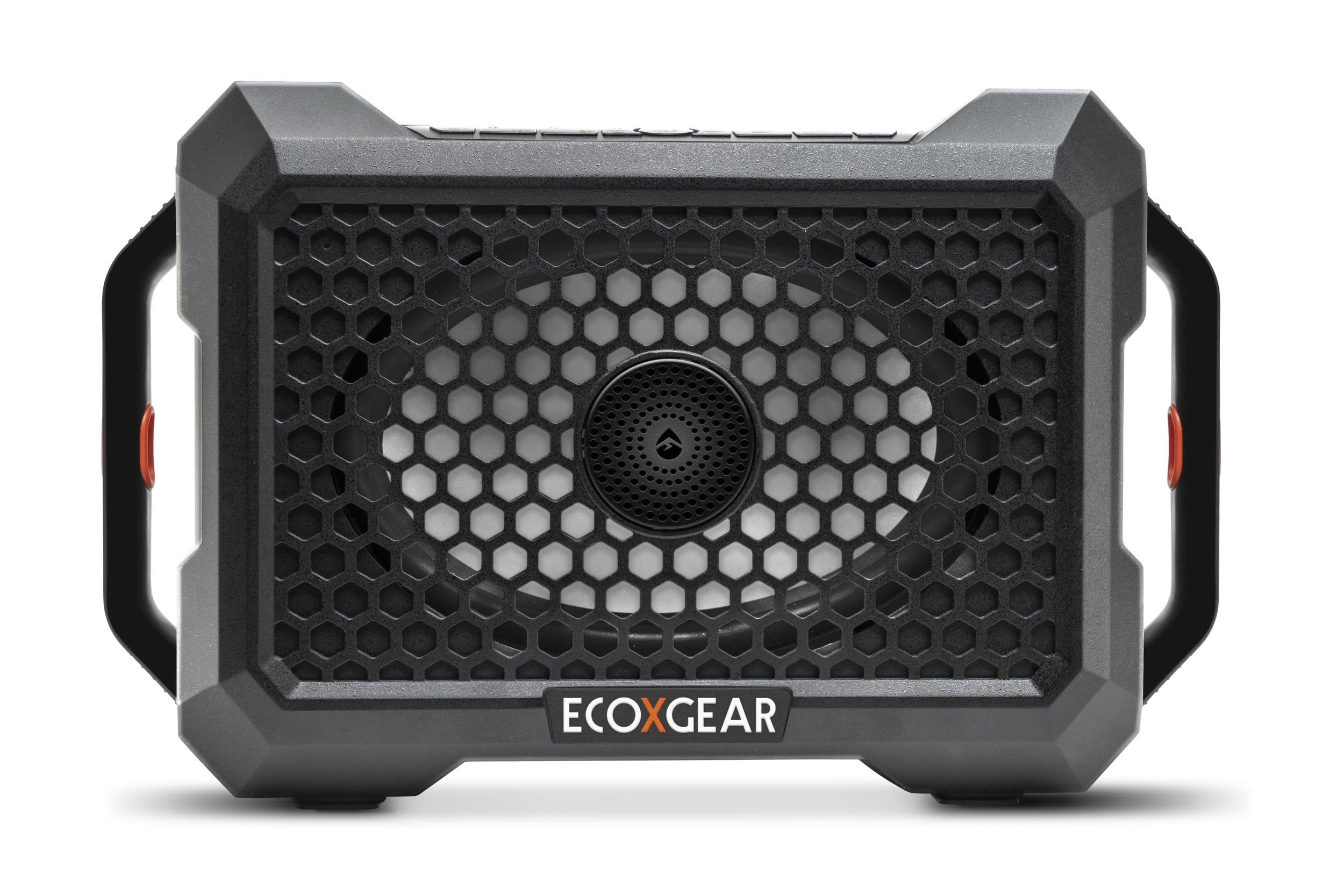 Outdoor ECOXGEAR Defender: Portable Bluetooth Speaker, 121dB Massive Sound, Waterproof and Drop Proof, with LED Party Lights, Pair up to 100, 25+ Hours Playtime (Black Oak)