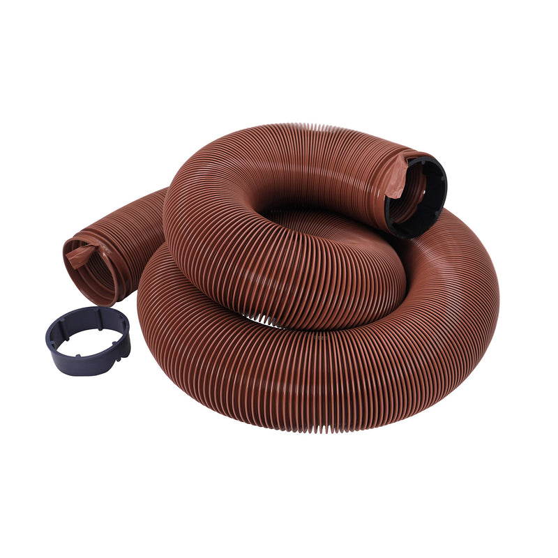 20-Foot Valterra EZ-Flush RV Sewer Hose, Heavy Duty Universal Sewer Hose for Camper RV