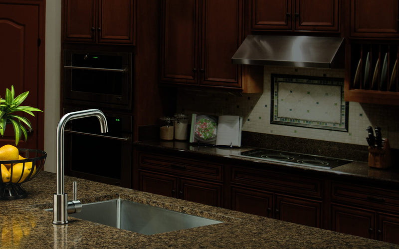 Square Gooseneck Kitchen Faucet Flow Max for RVs and Residential