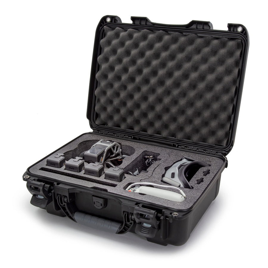 Waterproof Nanuk 925 Hard Case with Foam Insert for DJI Avata FPV Unit, Goggles and Fly More Combo - Black (925S-080BK-0A0-C0745)