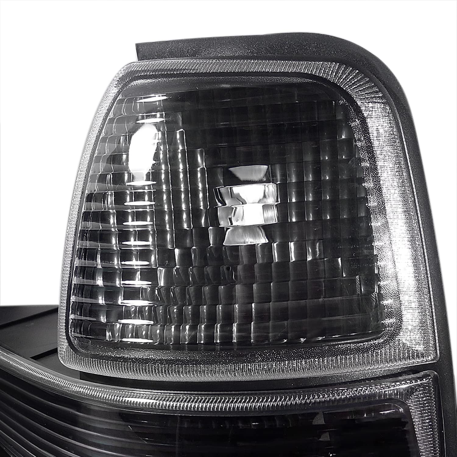 Black Headlights + Corner Lights SPEC-D TUNING Compatible with 1998-2000 Ford Ranger, L+R Pair Assembly
