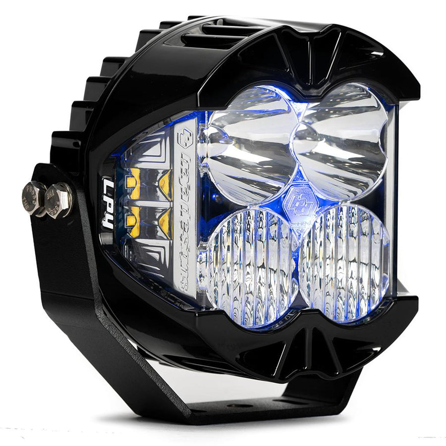 LP4 Pro Baja Designs LED Light Pod with Backlight - Universal Fit, Lifetime Protection (Driving/Combo; Blue)