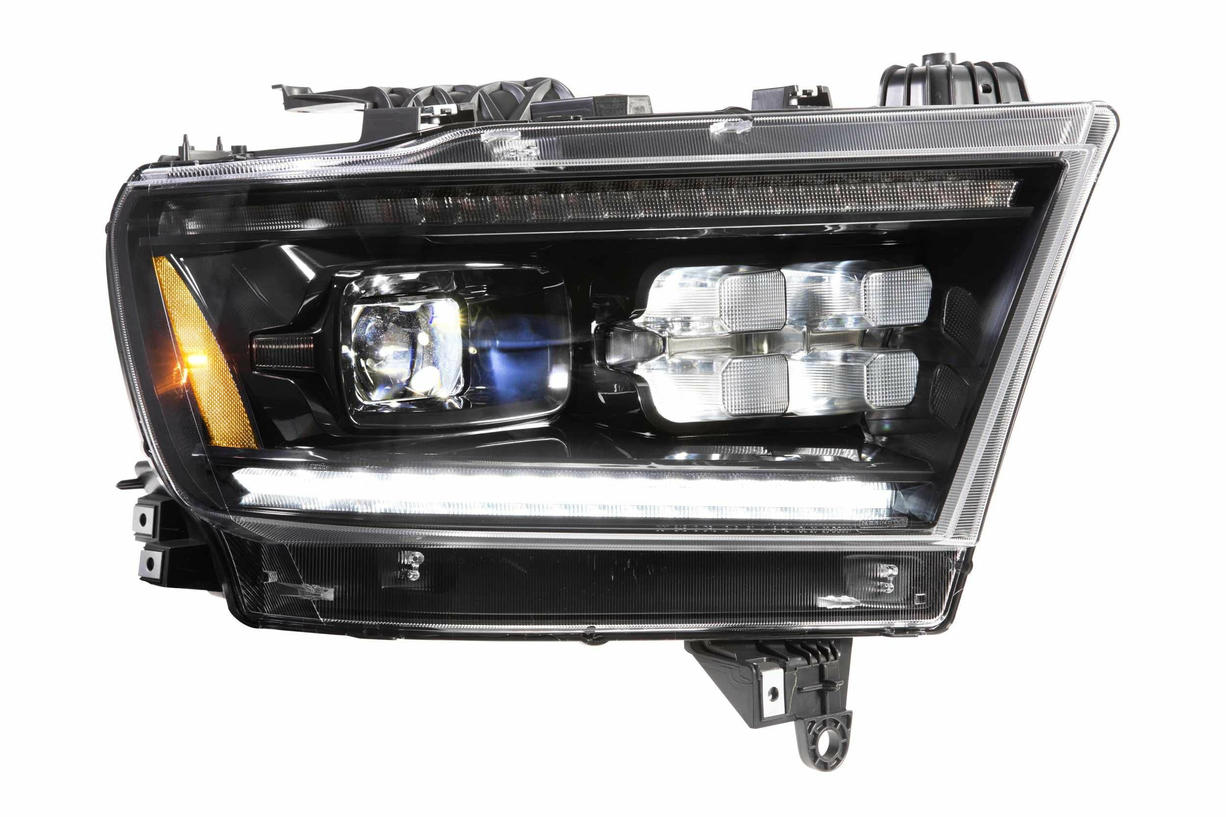 Morimoto LED XB Headlight Housing Upgrade, Fits 2019+ Dodge Ram 1500, Plug and Play Replacement, DOT Approved LED Assembly with Switchback Sequential Turn Signals & UV Coated Lens (1x LF523-ASM)