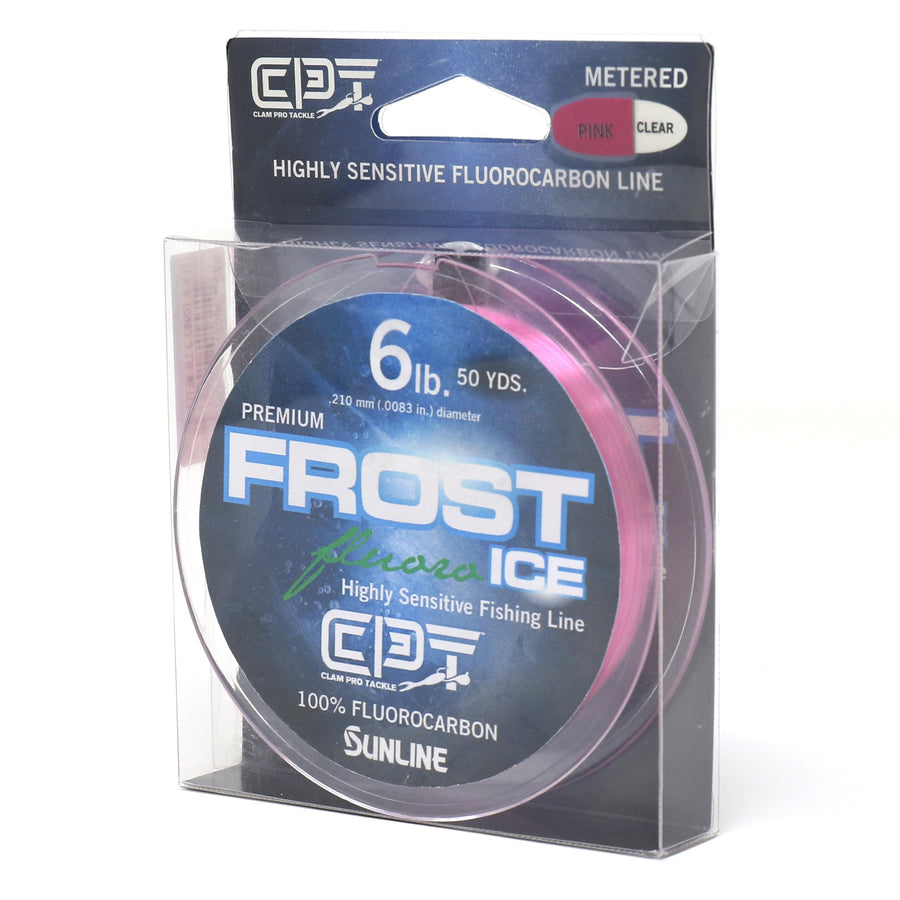 CLAM 14562 CPT Pro Tackle Frost Line Fluorocarbon - 3lb - Metered (Pink/Clr) - 200 Yard