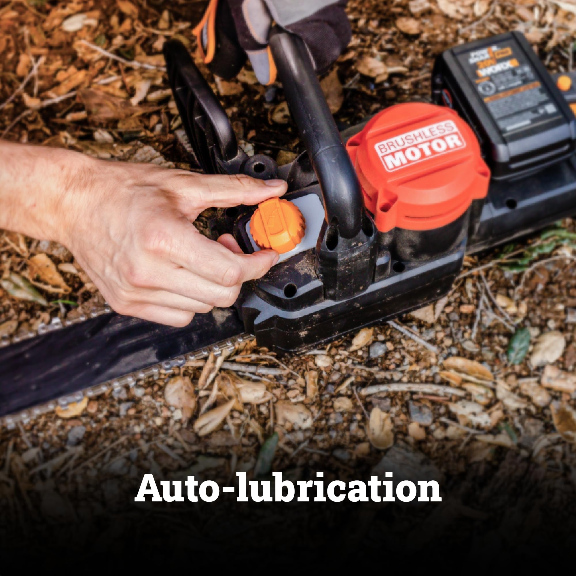 40V Worx Nitro 16" Cordless Brushless Chainsaw 4.0 Ah Battery and Charger Included WG385