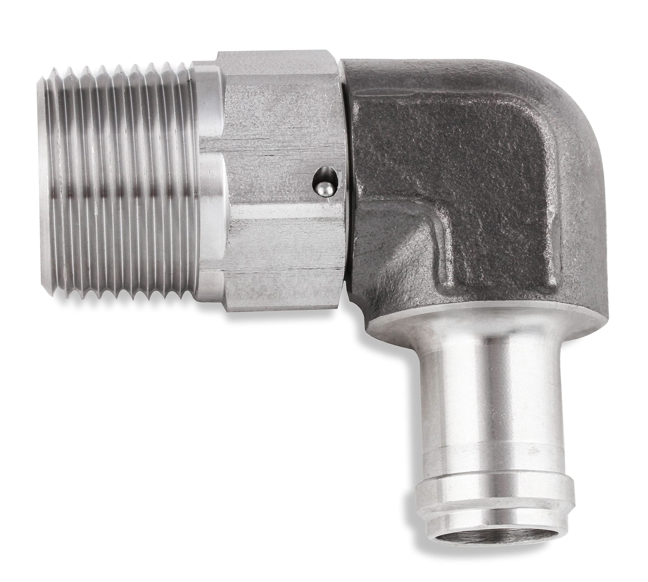 90 Degree Earl's 5/8 in. Hose to 3/4 in. NPT Male Elbow with Swivel SS988409ERL
