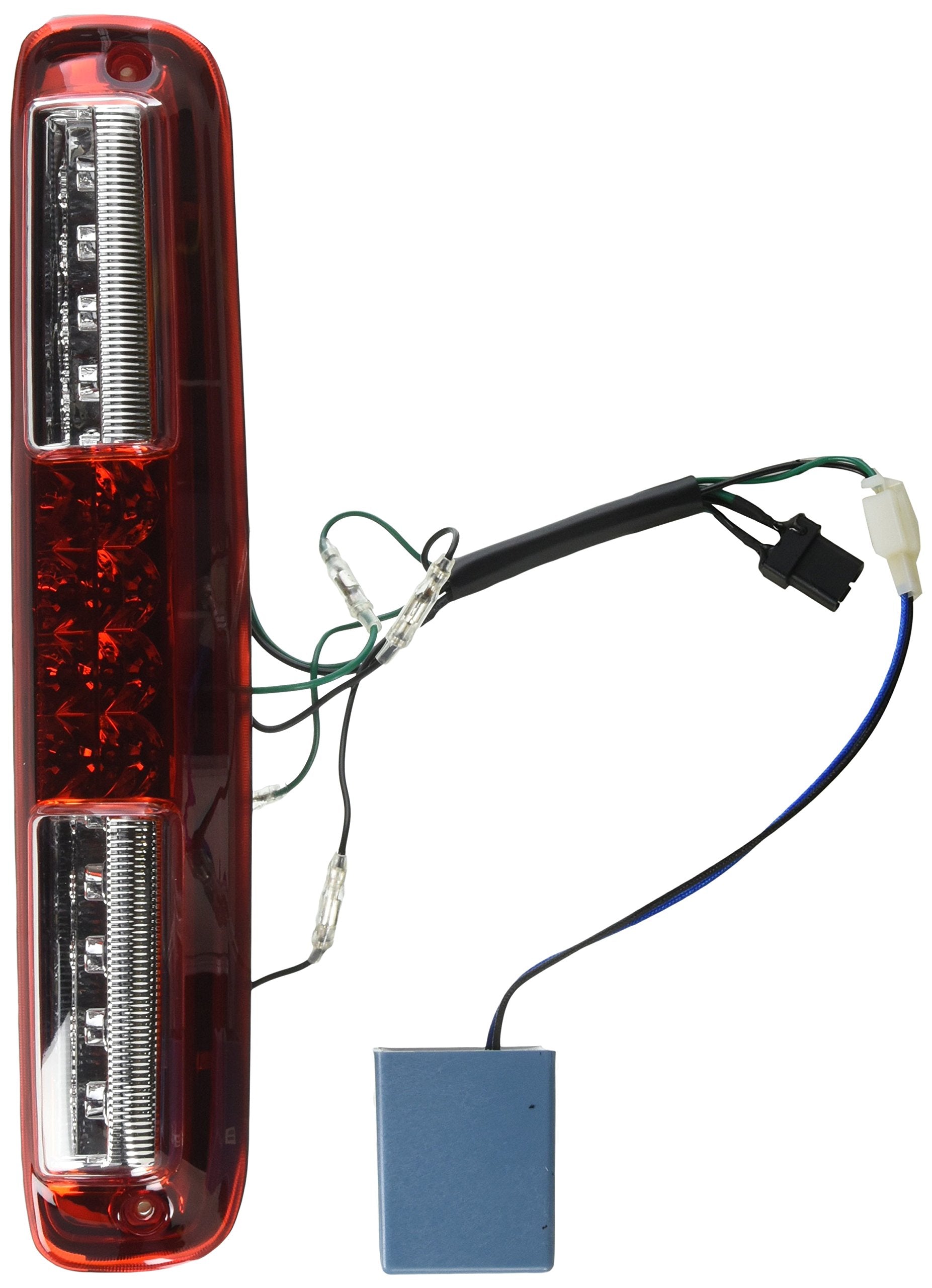 Brake Light Xtune BKL-JH-CSIL99-LED-RC (Chevy Silverado 99-06 / GMC Sierra 99-06 LED 3RD - Red/Clear)