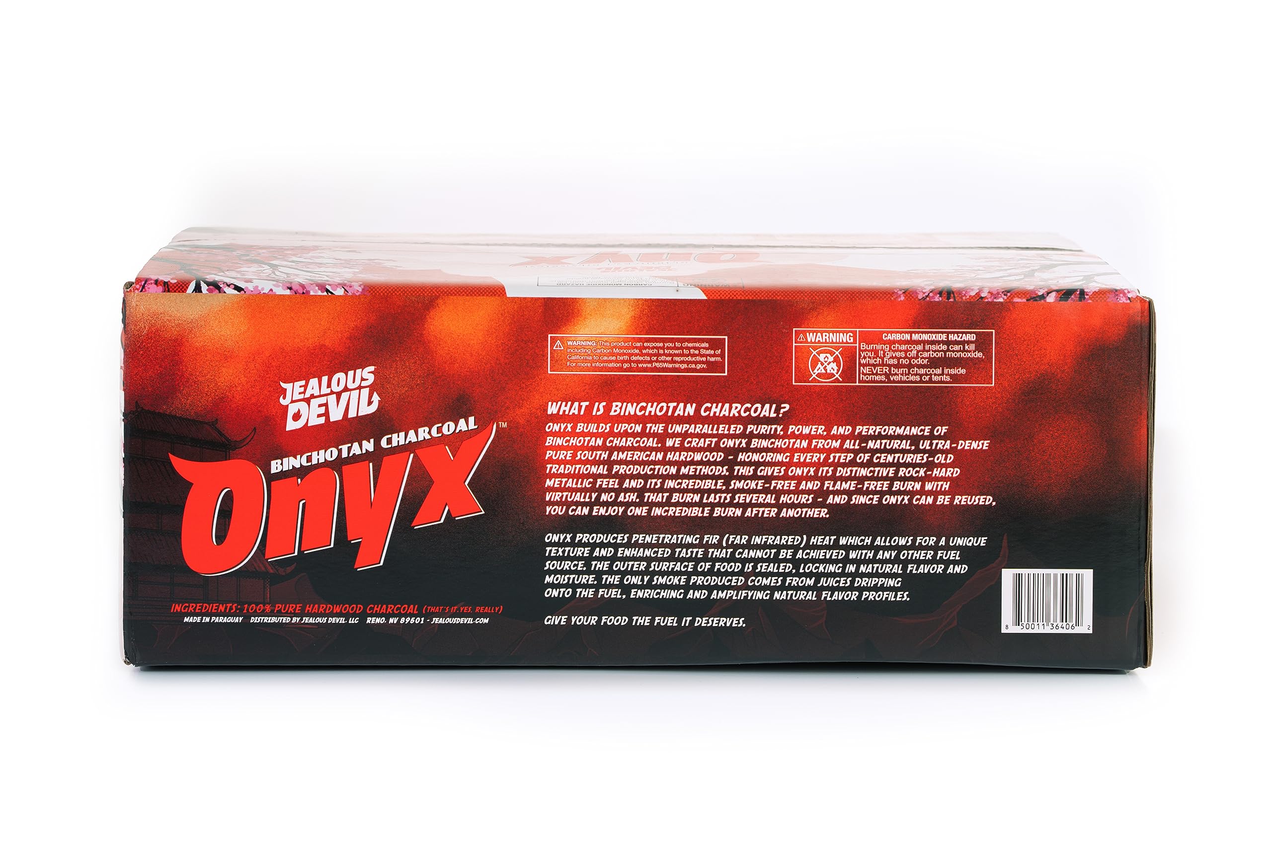 Onyx Jealous Devil Binchotan Charcoal, 20 lbs, Box