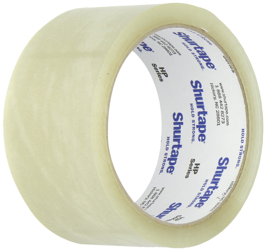 Shurtape Pratt Plus HP 100 Polypropylene General Purpose Premium Economy Hot Melt Tape, 1.6 mil Thick, 55 yds Length x 2" Width, 3" Core, Clear (Pack of 36)