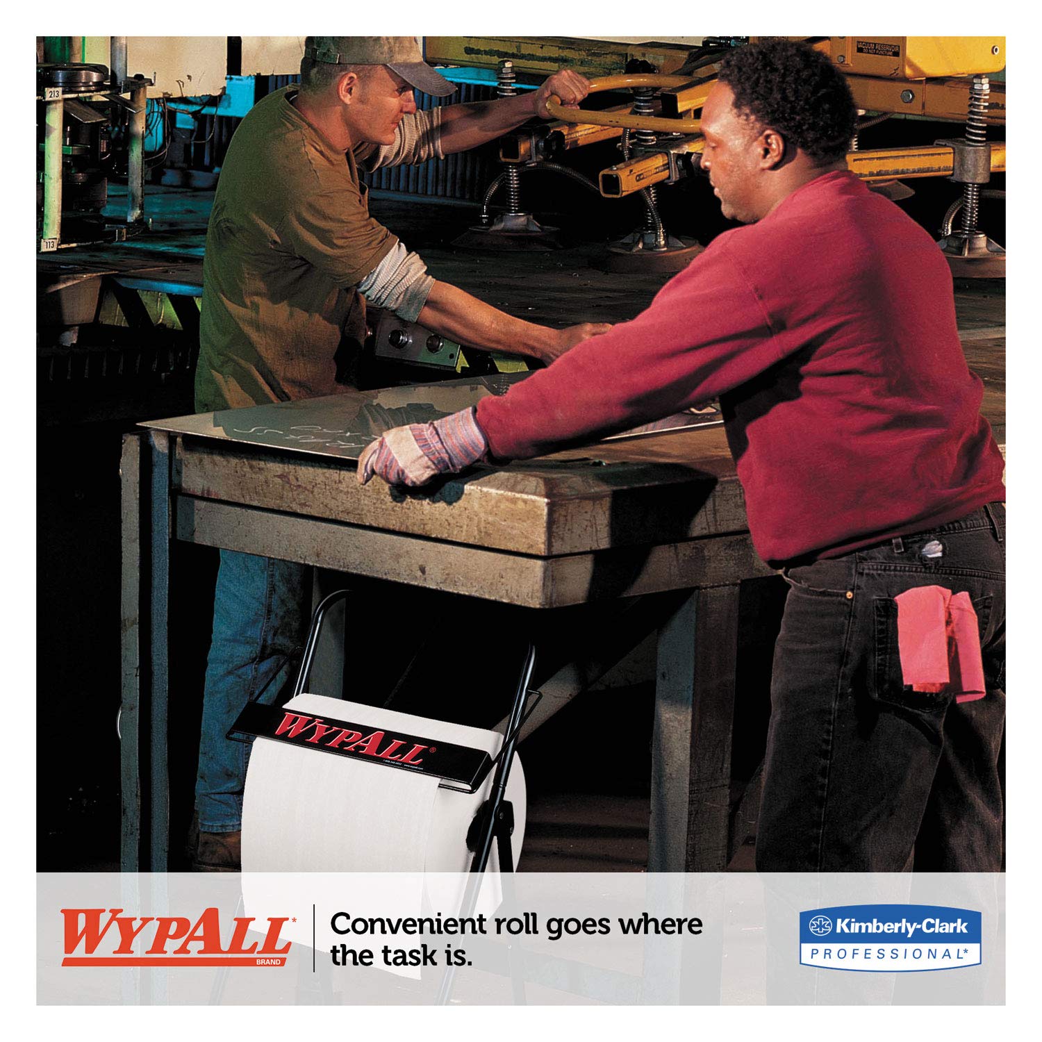 WYPALL L40 KIMBERLY-CLARK PROFESSIONAL* Wipers, Jumbo Roll, Perforated, 12 1/2 x 13 2/5, White, 750/Roll