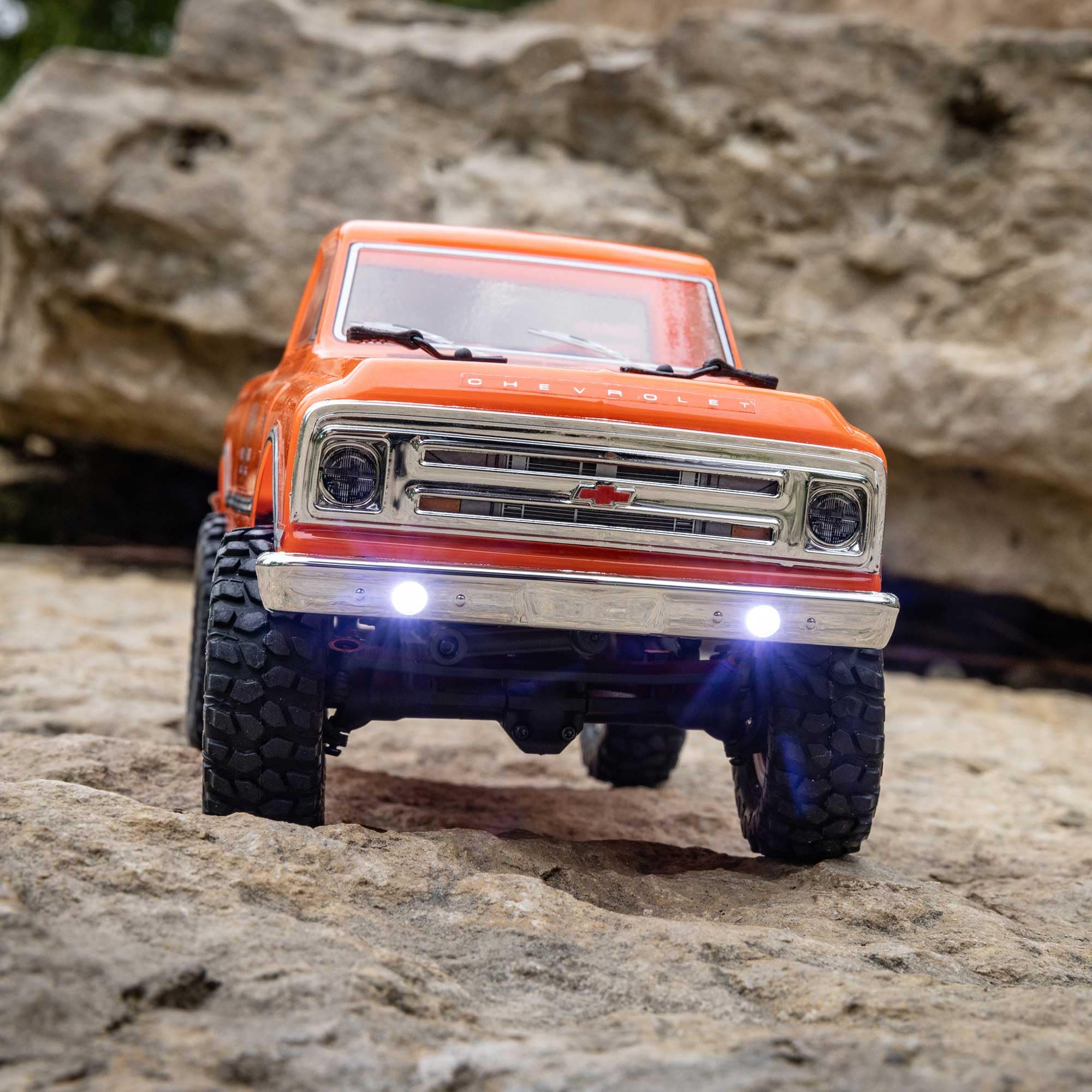 Axial 1/24 RC Truck SCX24 1967 Chevrolet C10 4WD RTR (Comes with Everything Needed to Run), Orange, AXI00001V2T3