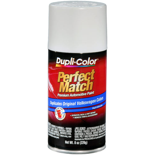 Volkswagen Candy White Dupli-Color EBVW20417 Perfect Match Automotive Spray Paint - 8 oz. Aerosol Can, LB9A